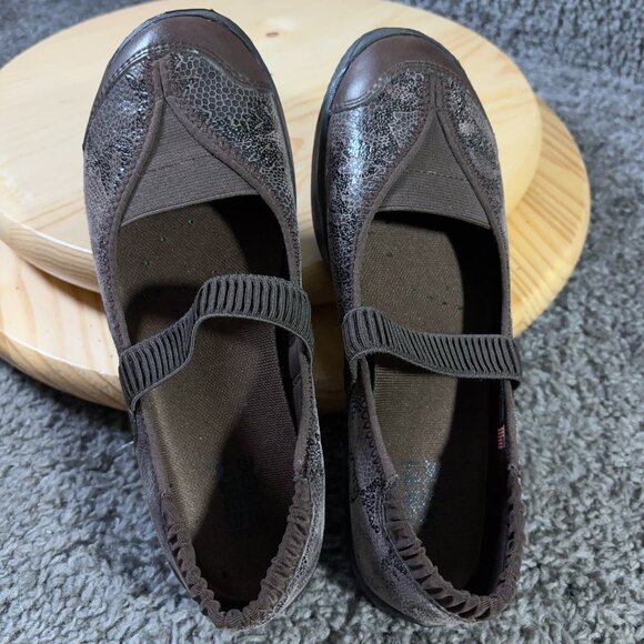 Kalso Earth Shoes Intrigue Too Mary Jane Womens Sz 7 Leather Brown Negative Heel - Picture 5 of 9